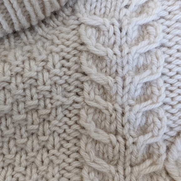 The Scotch House fisherman off white wool vintage sweater sz 40 EU - Picture 5 of 12